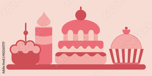 vintage french patisserie birthday soft pink