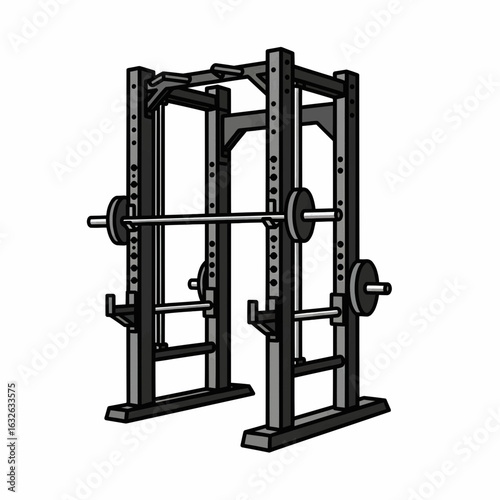 Heavy Duty Power Rack Frame for Squats, Bench Press, and Barbell Training