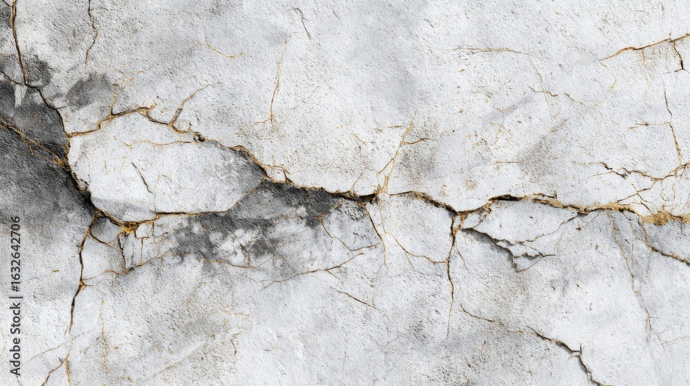 Fototapeta premium cracked weathered white wall texture
