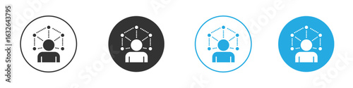 Skillsfor banner and packaging design Vector illustrationsn icon in editable flat vector in black and white