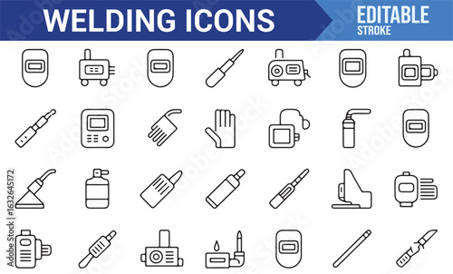 Welding icons for safety gear, equipment, and metalworking