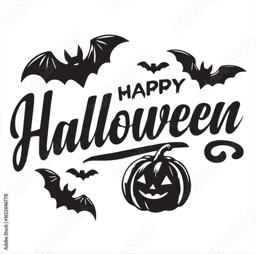 Happy halloween t shirt design
