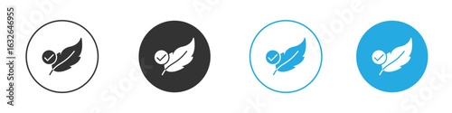 Hypoallergenic tested icon in editable flat vector in black and white