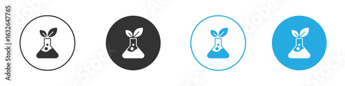 GMO icon in editable flat vector in black and white