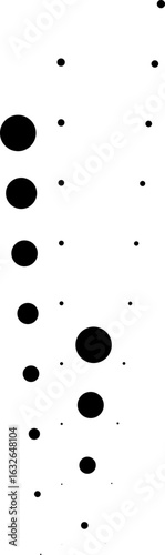 Long dotted rays arranged irregularly around a circular shape forming a beam-like effect.