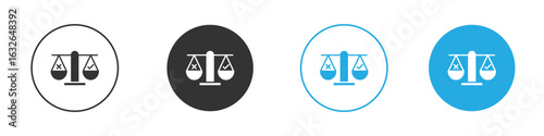 Ethics icon in editable flat vector in black and white