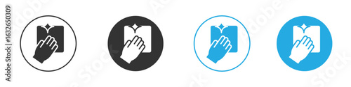 Clean icon in editable flat vector in black and white