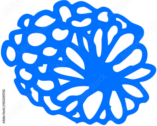 An intricate arrangement of mixed berries in a circular form