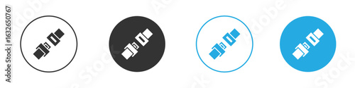 Car seat belt icon in editable flat vector in black and white