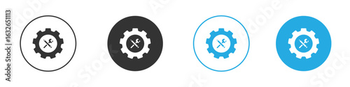 Business development icon in editable flat vector in black and white
