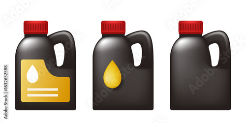 Motor oil vector icon. Vector icon isolated on white background.