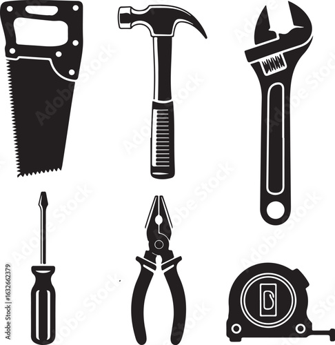 Hand Tools Assortment for Home Improvement and Repair Projects A Collection of Essential Equipment for DIY Tasks