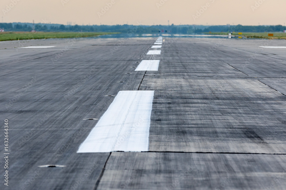Fototapeta premium Russia. Saint Petersburg. Airport runway.