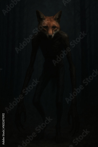 The Stalker of the Shadowed Forest: The Long-Limbed Specter with the Face of a Fox