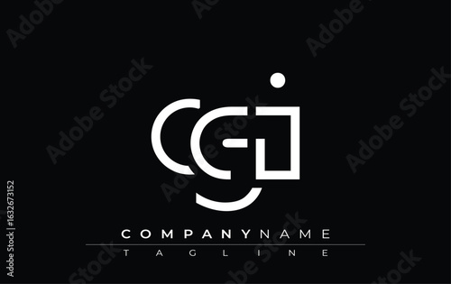 CGI abstract letter design. Modern Business Logo Design With Abstract Typography and Contemporary Style