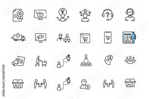 2 4 Budget icon set. Containing expense, money management, cash flow, savings, spending, income, allocation, cost estimate and more. Solid vector icons collection On White Background 