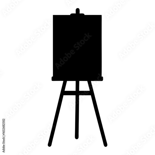 Find art easel stand for painting canvas display and drawing studio equipment silhouette vector image