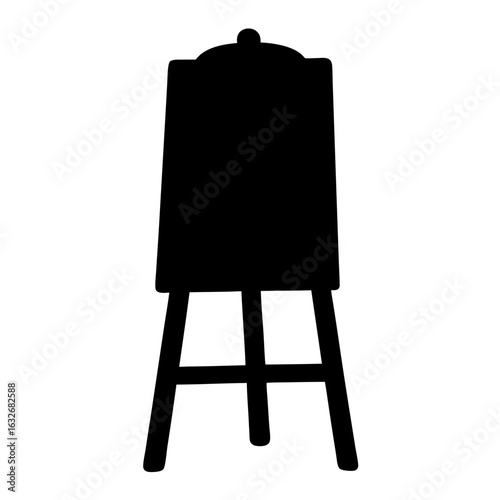 Find black easel drawing art stand for painting canvas display creative studio design element