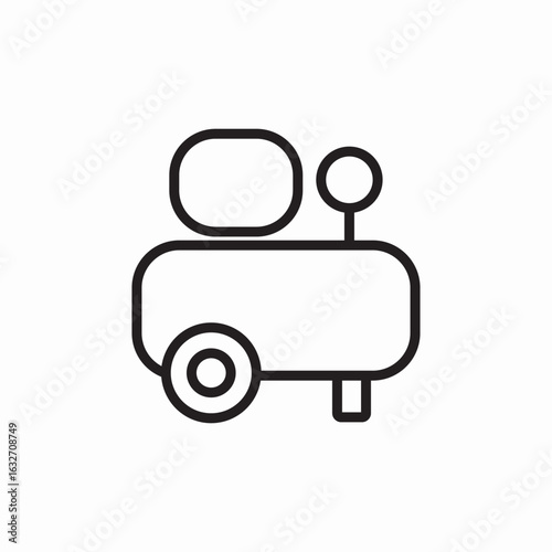 air compressor icon sign vector