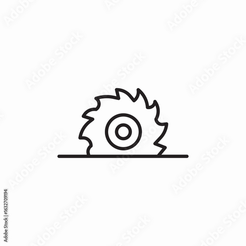 chainsaw tool icon sign vector