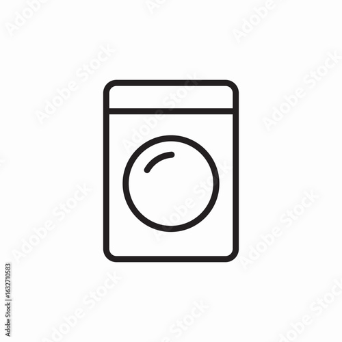 laundry washing machine icon sign vector
