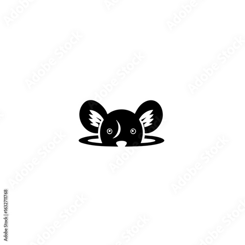 hiding mouse