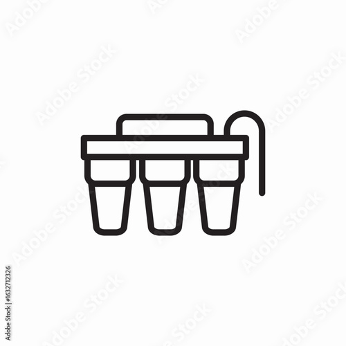 water filter pure icon sign vector