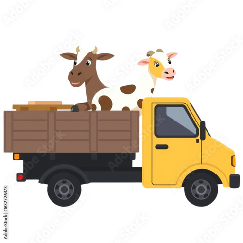Livestock transport truck