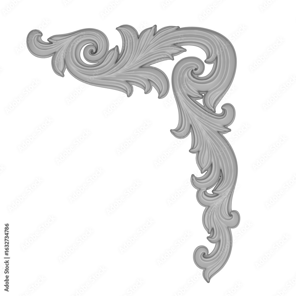 Fototapeta premium Moulding Design Transparant