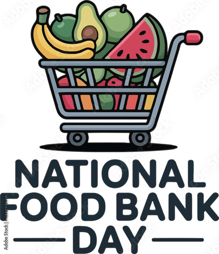 National Food Bank Day: A Shopping Cart Full of Fresh Produce and Hope