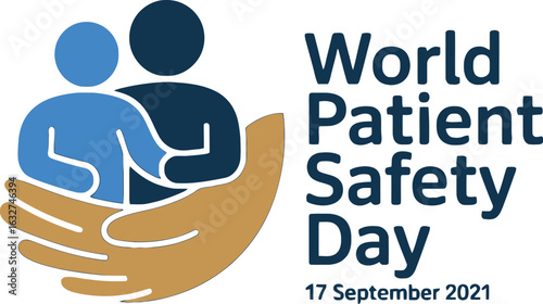 World Patient Safety Day 2021 Logo with Hands and People Symbol