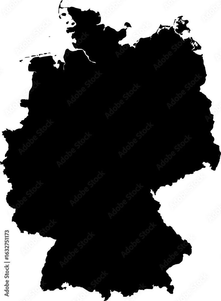 Obraz premium Germany map (Mercator projection)