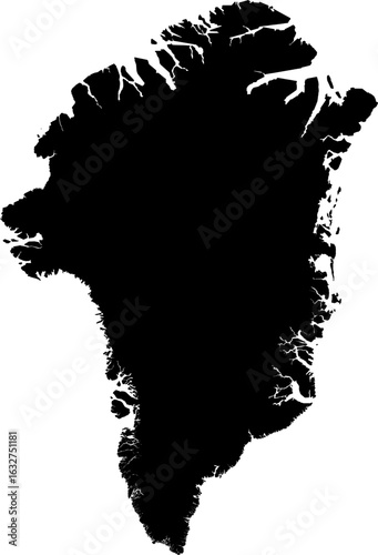 Greenland map (Mercator projection)