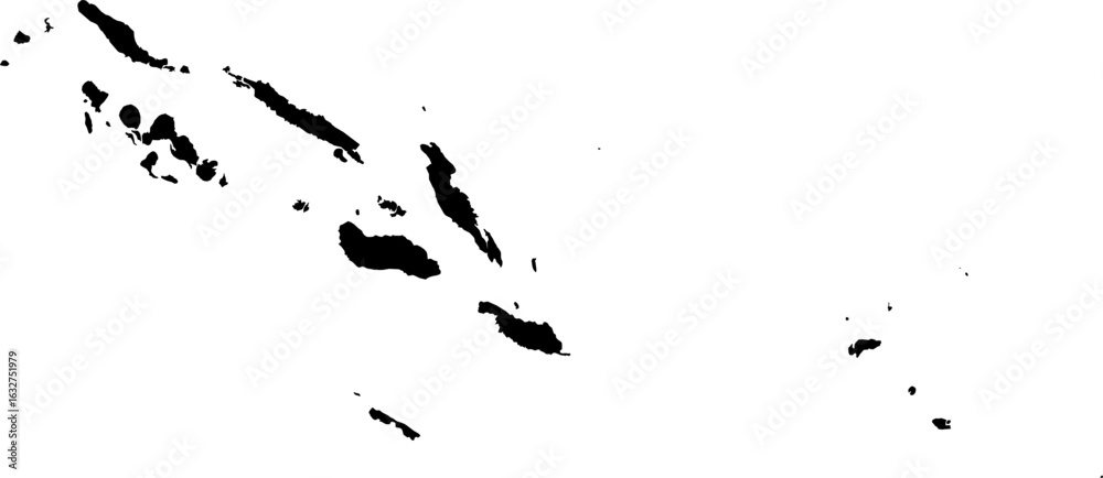 Fototapeta premium Solomon Is map (Mercator projection)