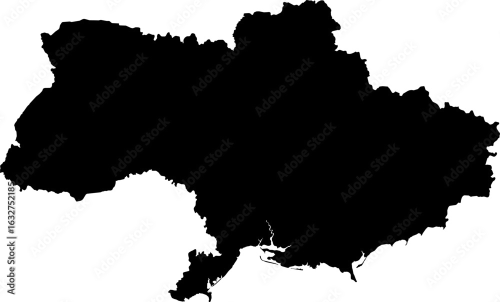 Obraz premium Ukraine map (Mercator projection)