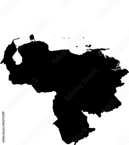 Venezuela map (Mercator projection)