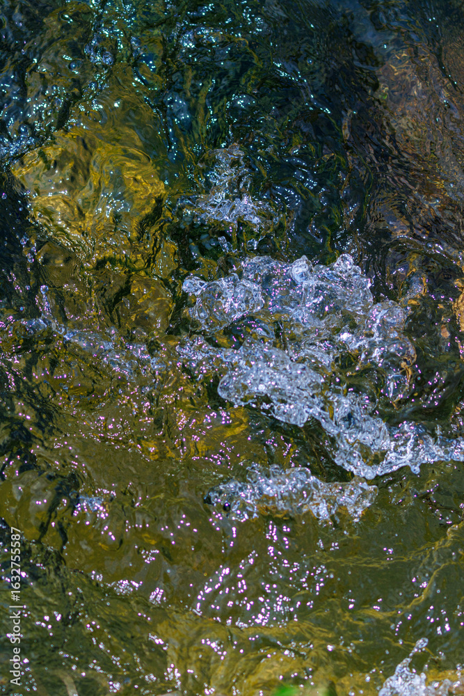 Obraz premium 激しく流れる透明な清流