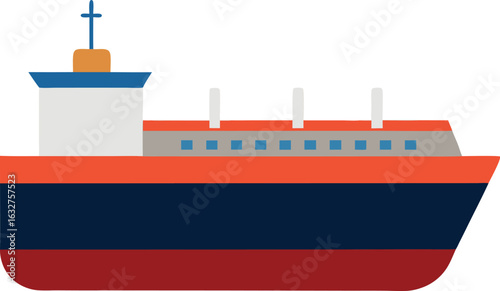 Passenger Cruise Ship Icon
