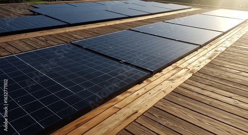 Installing Solar Panels on a Wooden Roof for Renewable Energy
