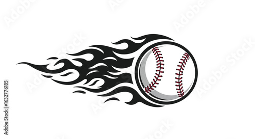 Flaming Baseball Motion Graphic