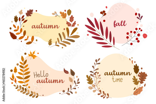 Cozy autumn composition with a cup of coffee, dry leaves, and warm tones. Seasonal fall mood perfect for greeting cards, social media, posters, and lifestyle content.