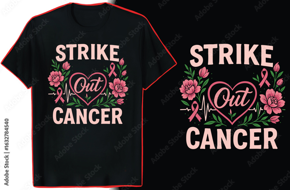 Obraz premium Breast Cancer Awareness T-Shirt Design, In October We Wear Pink Shirt, Pink Ribbon Graphic Tee for Women, Support Fighter Survivor Quote Shirt