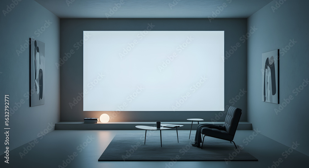 empty room with a tv screen empty room with a tv screen