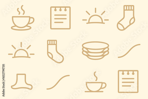 Warm morning routine with coffee, notes, and sunlight highlighting cozy moments in daily life