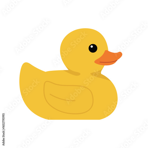 Illustration of a rubber duck toy