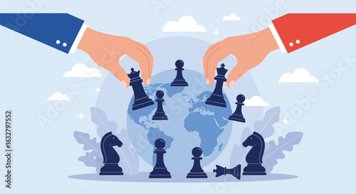 Global Strategy – Chess Game on the World Map