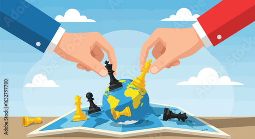 Global Strategy – Chess Game on the World Map
