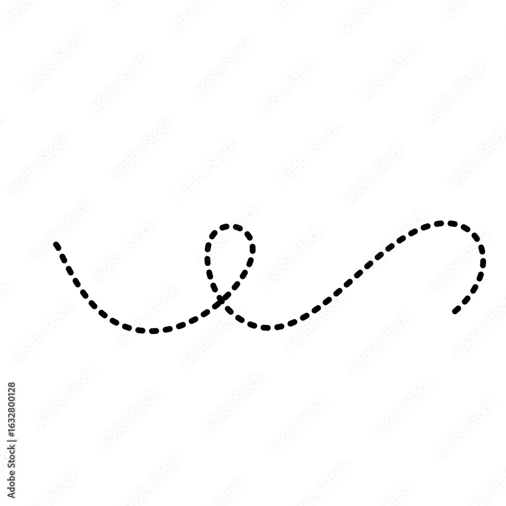 Obraz premium Simple bee trail line 