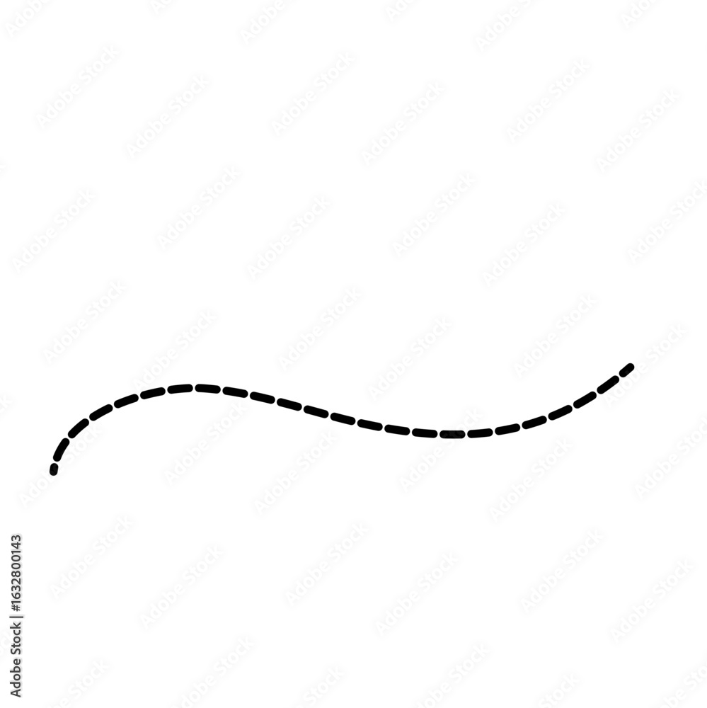 Naklejka premium Simple bee trail line 