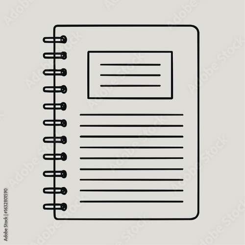 Spiral notebook with blank pages for writing notes or ideas  